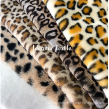 Softy Smooth Leopard Print Fake Rabbit Fur/Tricot Fur